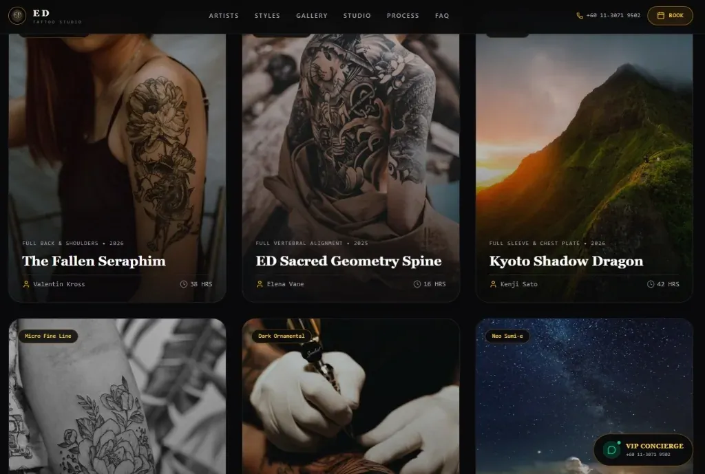 ED Tattoo Studio Contemporary Fine Art Gallery