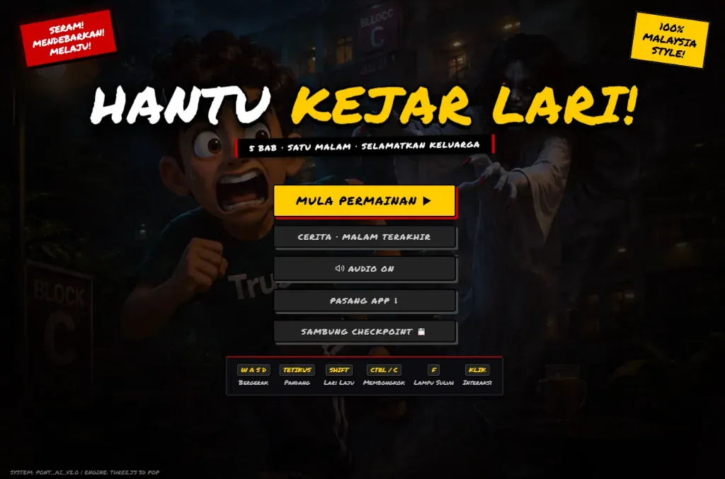 Hantu Kejar Lari! (3D Horror Chase Game)