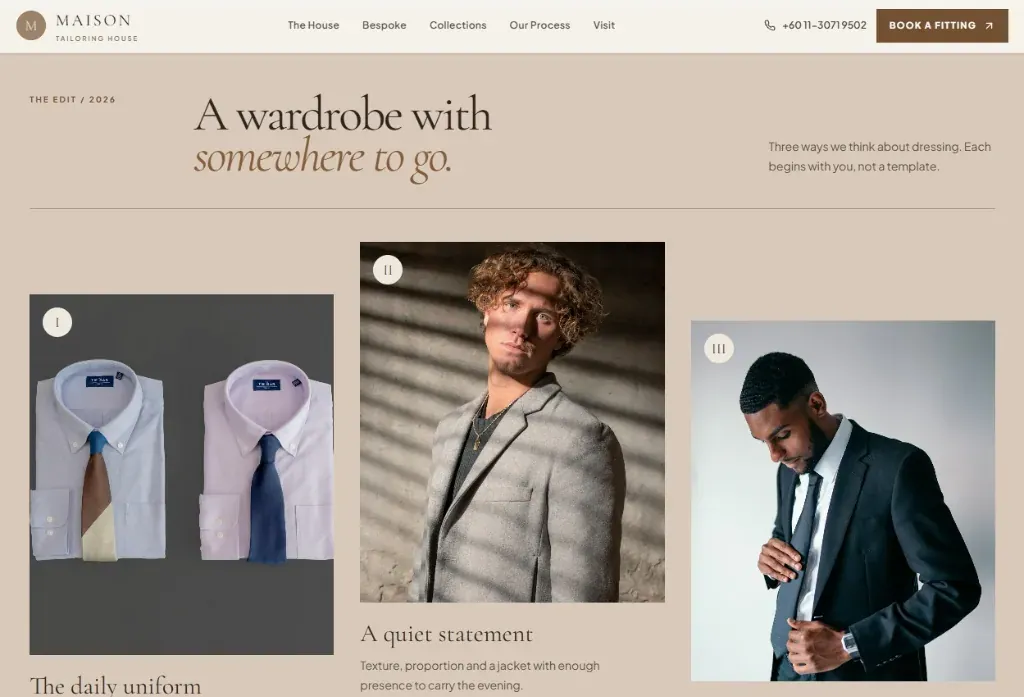Maison Tailor Bespoke Men's House