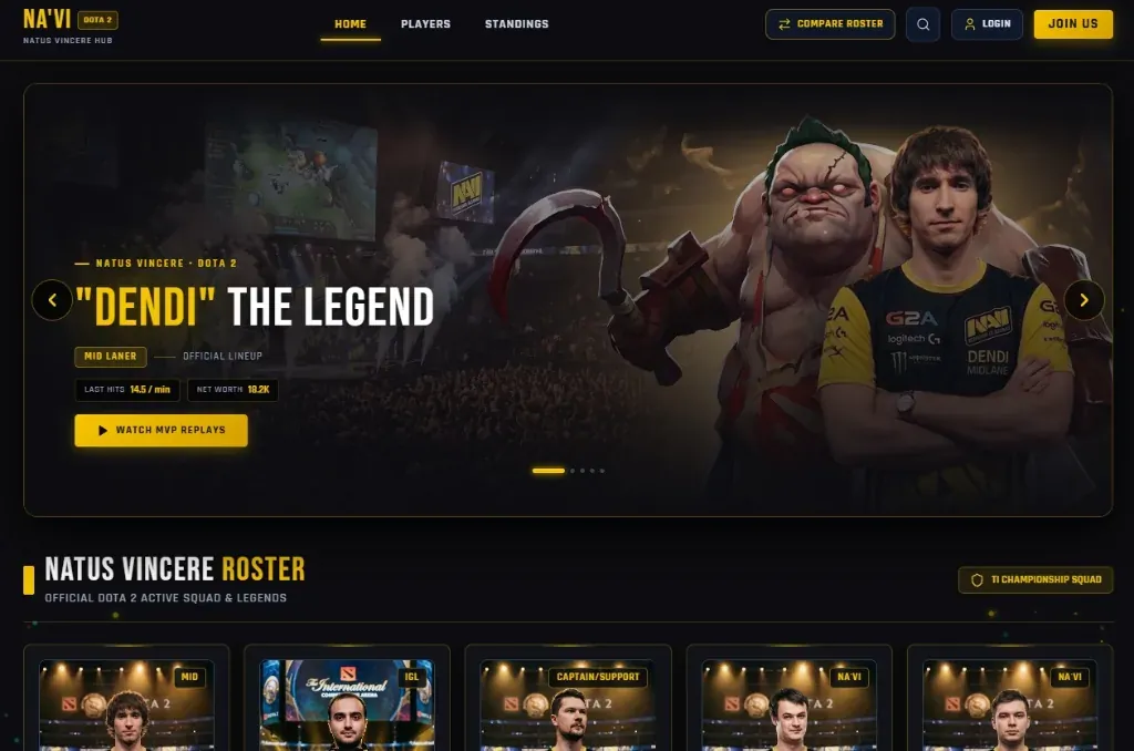 NAVI Dota 2 Esports Hub