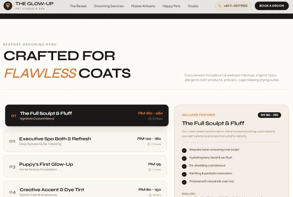 The Glow-Up Pet Studio & Luxury Spa