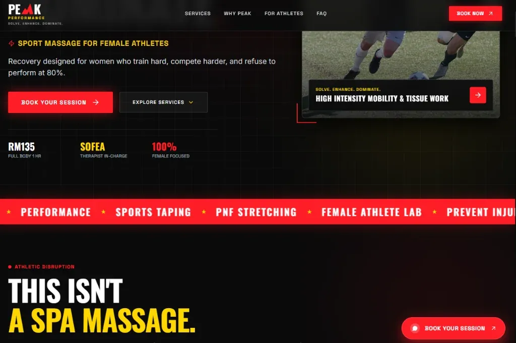 Peak Performance Sport Massage for Female Athletes