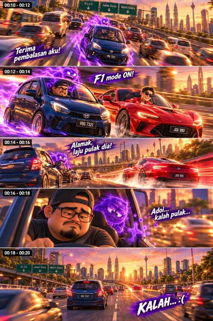 KL Highway Pursuit: Animated Action Storyboard