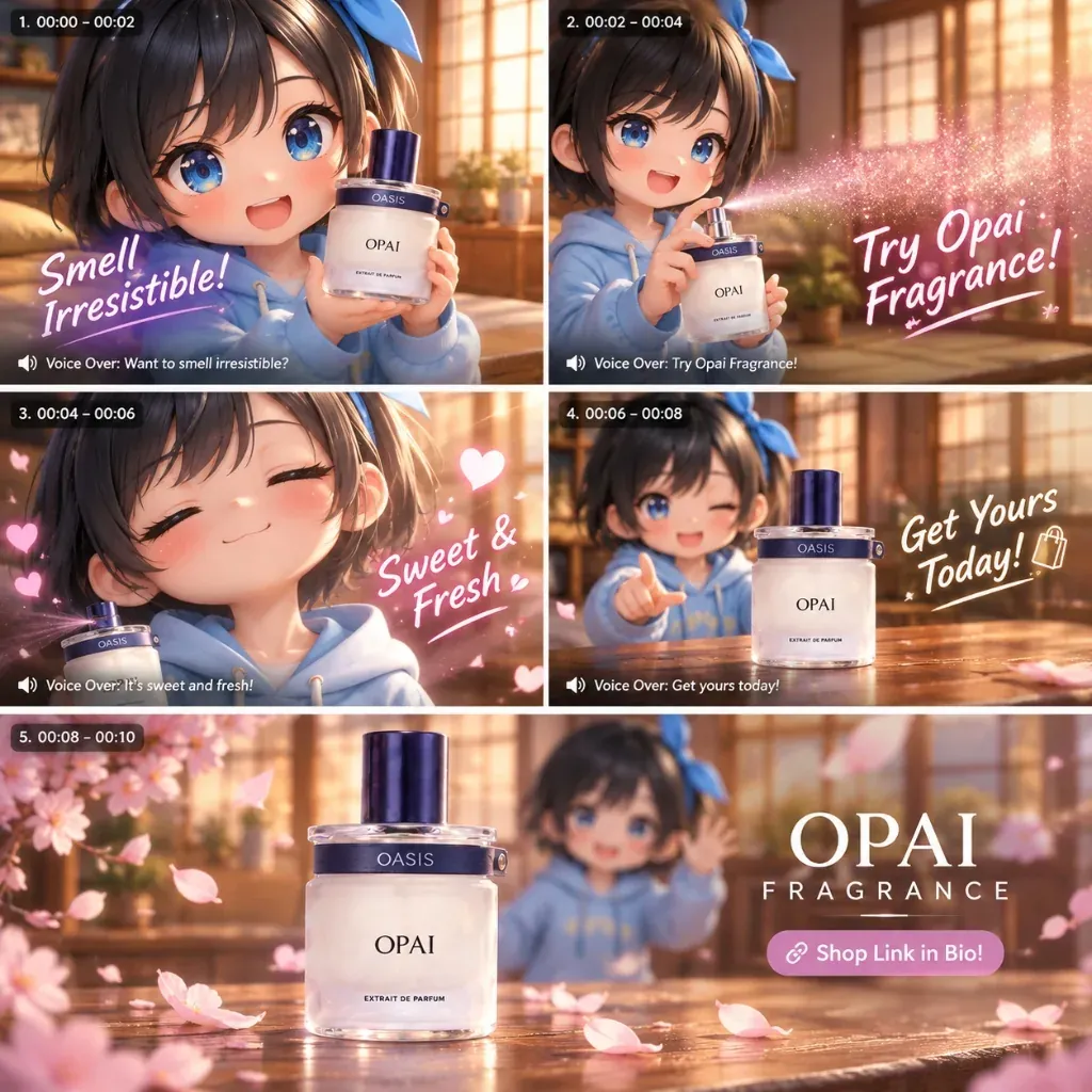 Opai Fragrance: Social Video Storyboard