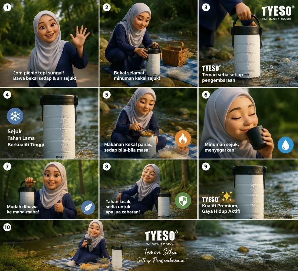 TYESO® Thermal Flask: Commercial Storyboard
